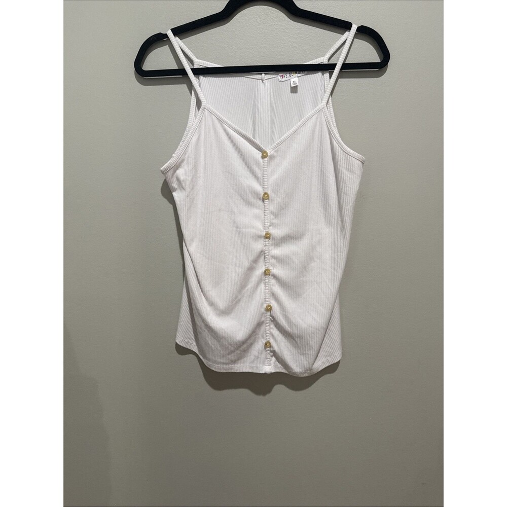 Girls Stitch Fix Love Glam Girl White Tank Top - XL